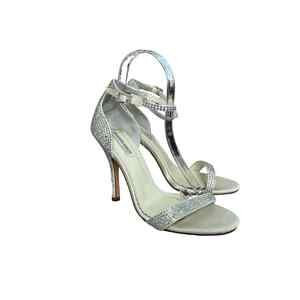 Benjamin Adams Alba Wedding Strappy Heels‎ Shoes Sandals~ 38.5 US8